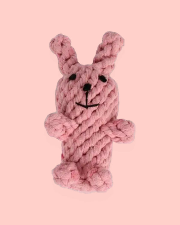 Cotton Rope Bunny Shaped Toy for Dogs