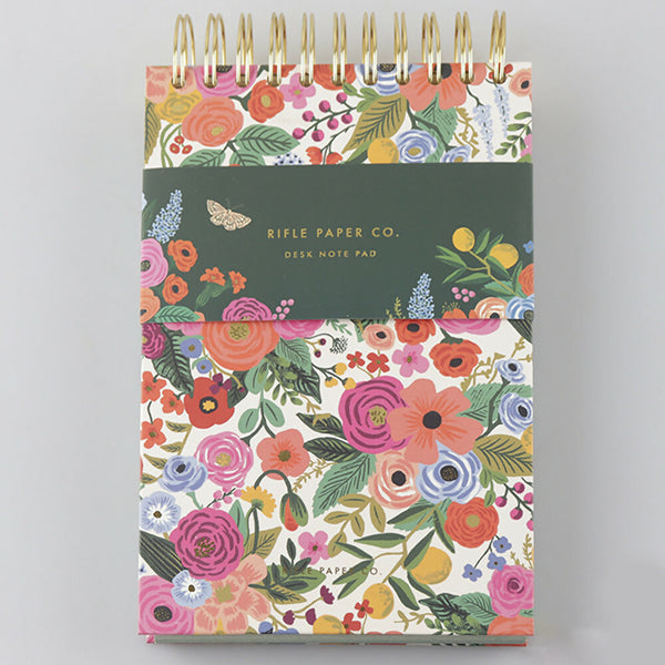 Floral Desk Note Pad Book