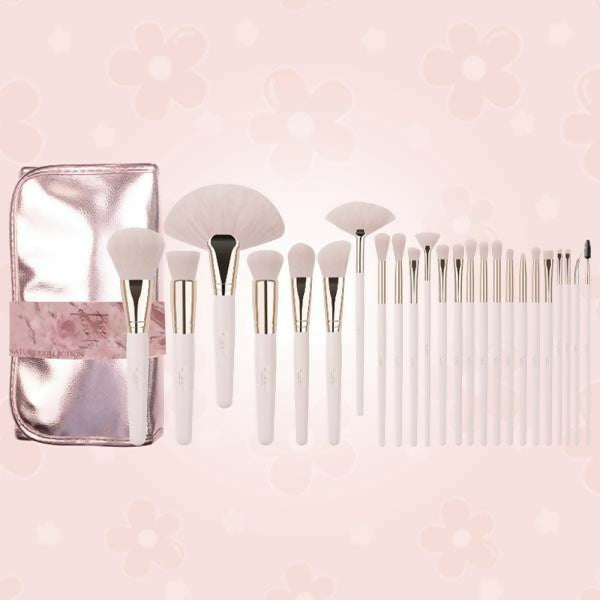 24 PC MAKEUP BRUSH SET WITH CARRYING CASE