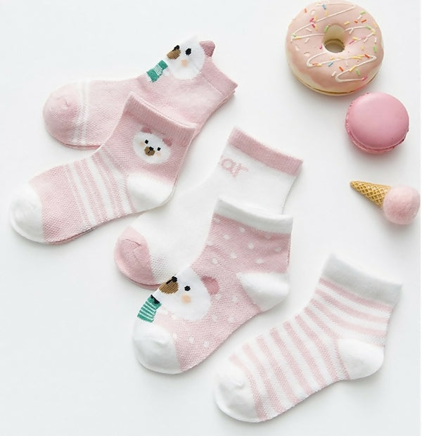 3 pairs Cotton breathable baby socks